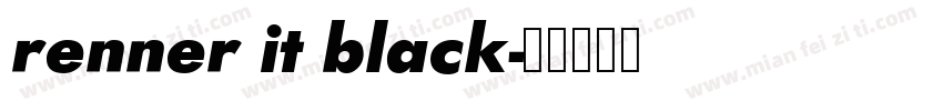 renner it black字体转换